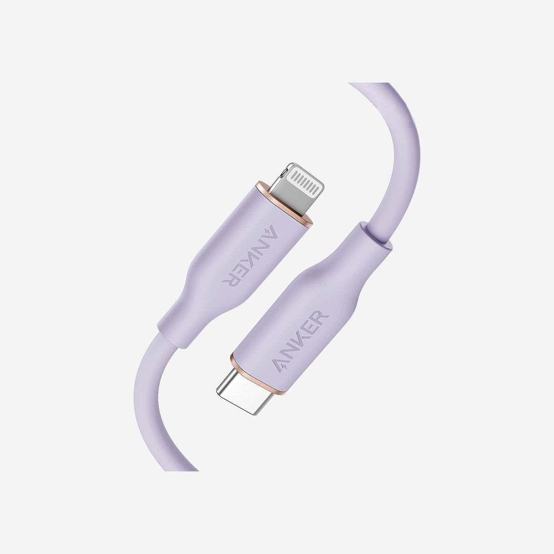 앤커 플로우 USB C to 라이트닝 케이블 고속충전 라일락 퍼플 90cm Anker KREAM