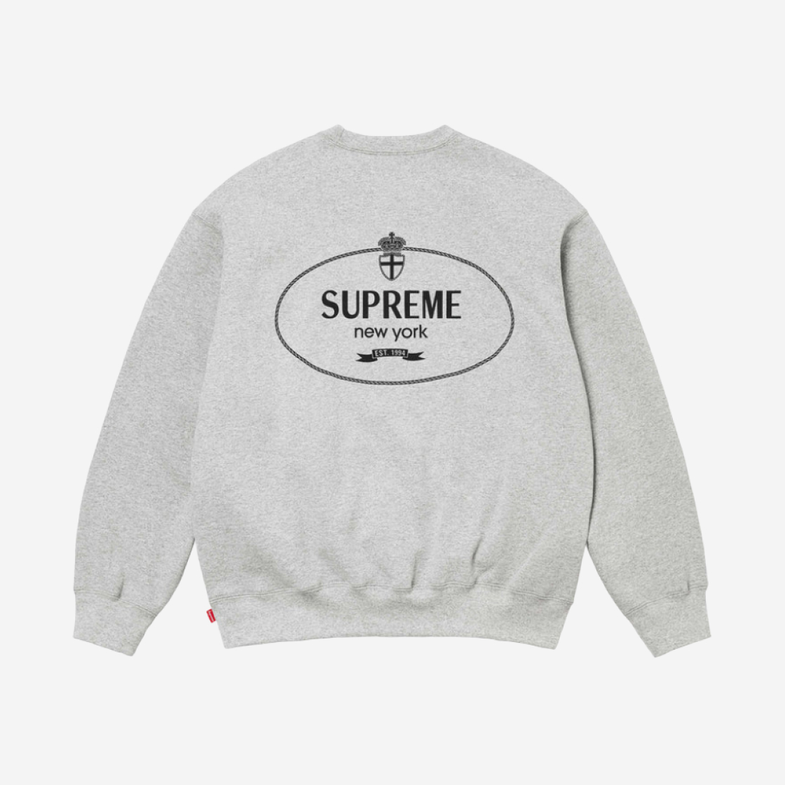 슈프림 크레스트 크루넥 헤더 그레이 24FW Supreme KREAM