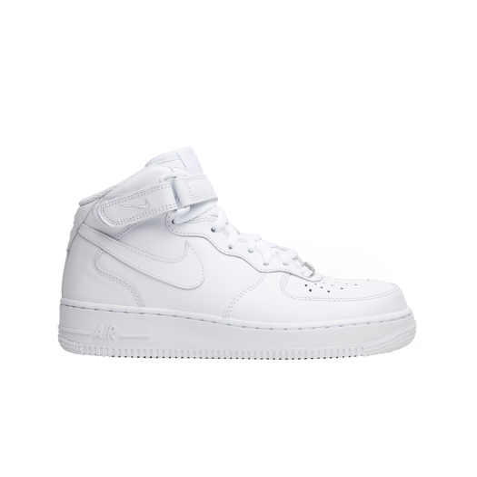 (W) Nike Air Force 1 Mid '07 Leather Triple White