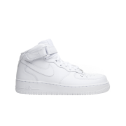 (W) Nike Air Force 1 Mid '07 Leather Triple White
