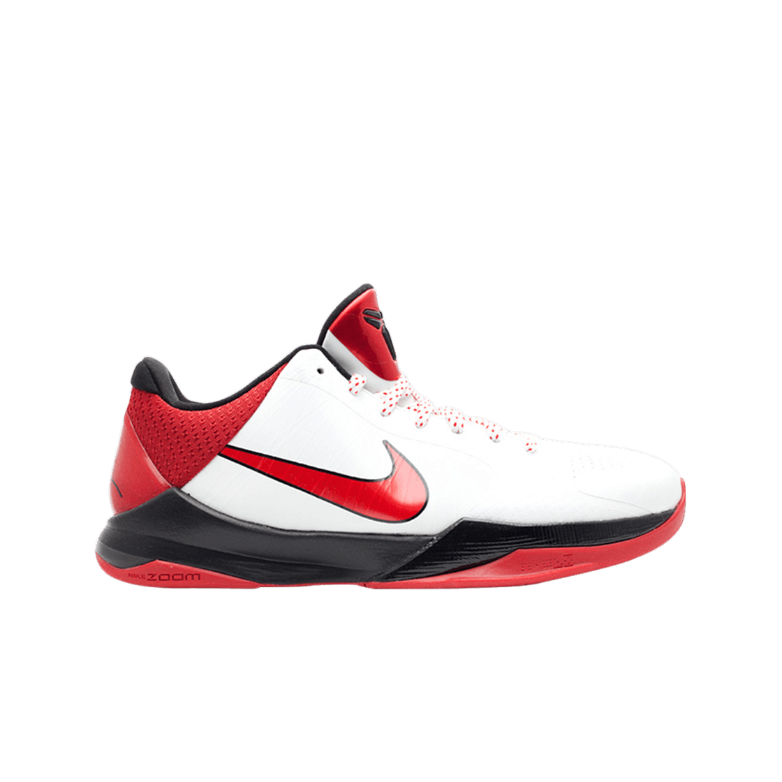 나이키 코비 5 화이트 바시티 레드 블랙(Nike Kobe 5 White Varsity Red Black)