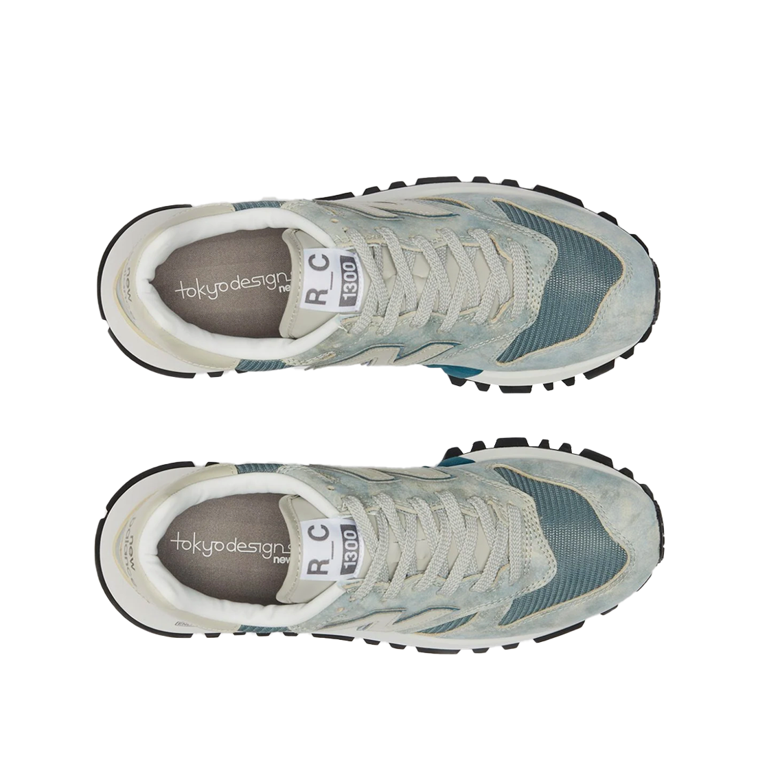 뉴발란스 x 도쿄 디자인 스튜디오 R_C 1300 그레이 블루(New Balance x Tokyo Design Studio R_C 1300 Grey Blue) - 3