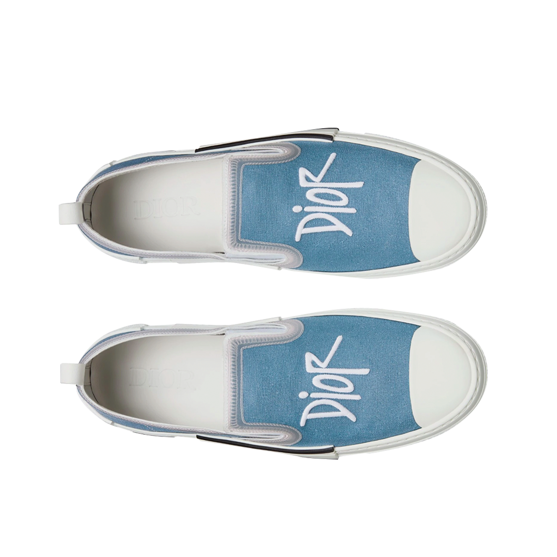 디올 x 숀 B23 슬립온 캔버스 블루(Dior x Shawn B23 Slip-On Canvas Blue) - 2