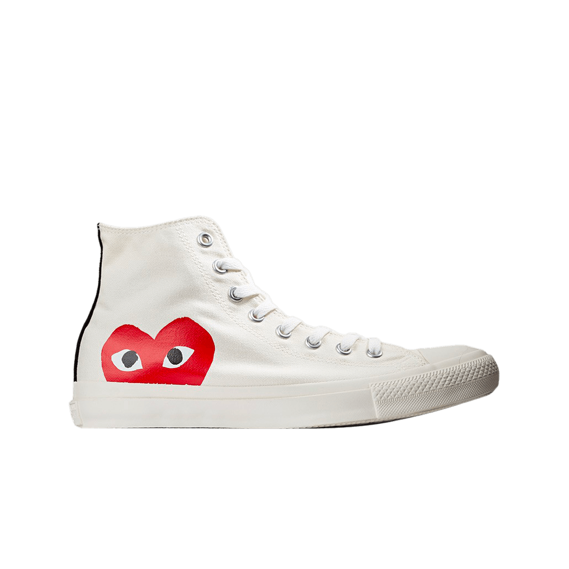 컨버스 x 플레이 꼼데가르송 척 테일러 올스타 하이 화이트(Converse x Play Comme des Garcons Chuck Taylor All Star Hi White) - 1