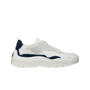 Valentino Gumboy Calfskin Sneakers White Blue