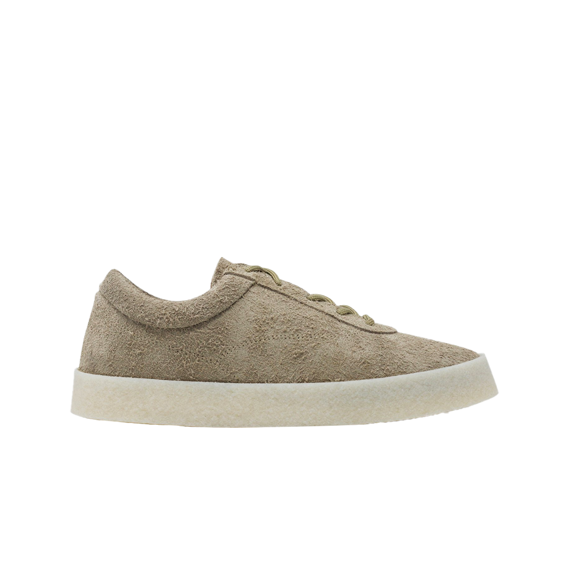 이지 시즌 6 크레이프 스니커즈 식 쉐기 스웨이드 토프(Yeezy Season 6 Crepe Sneakers Thick Shaggy Suede Taupe)
