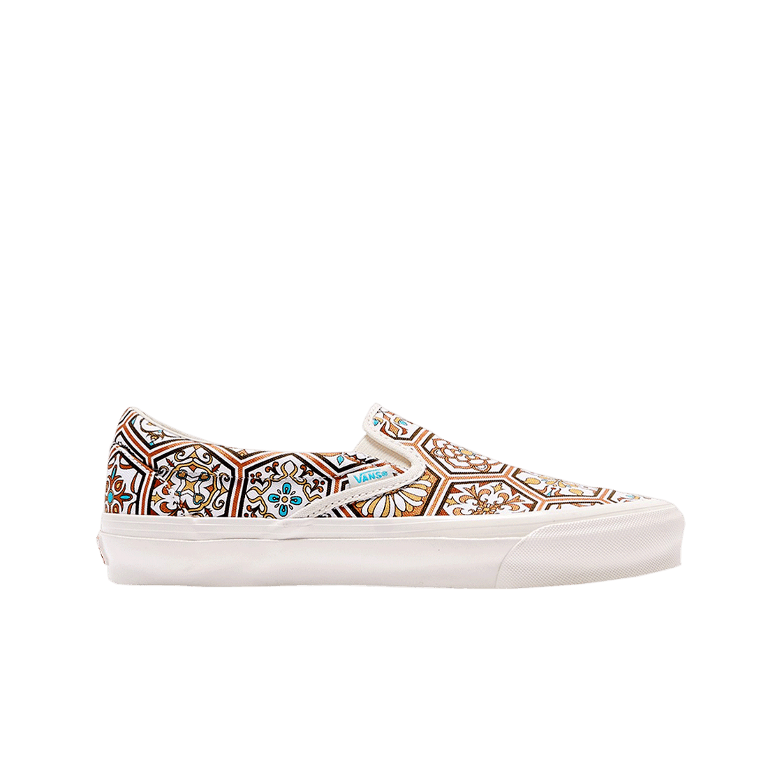 반스 볼트 x 키스 클래식 슬립온 LX 브라운 모로칸 패턴(Vans Vault x Kith Classic Slip-On LX Brown Moroccan Pattern) - 1