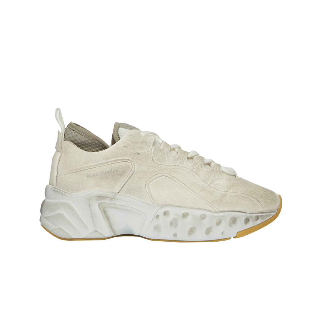 AD0059-100 (W) Acne Studios Manhattan Tumbled Sneakers White - 20FW