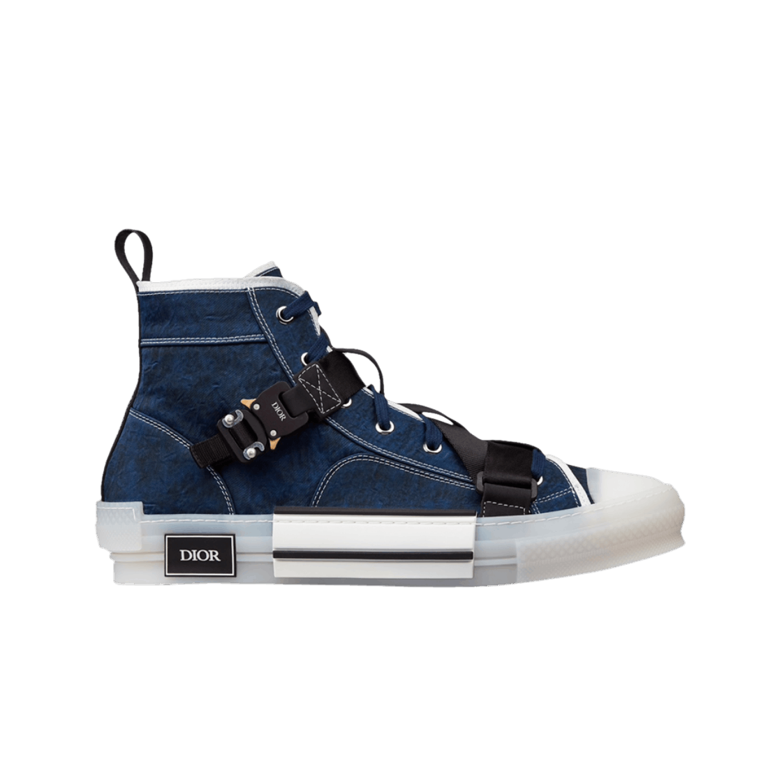 디올 B23 하이 오블리크 테크니컬 캔버스 블루