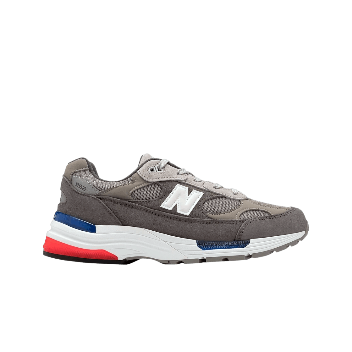 뉴발란스 992 메이드 인 USA 그레이 레드 블루(New Balance 992 Made in USA Grey Red Blue)