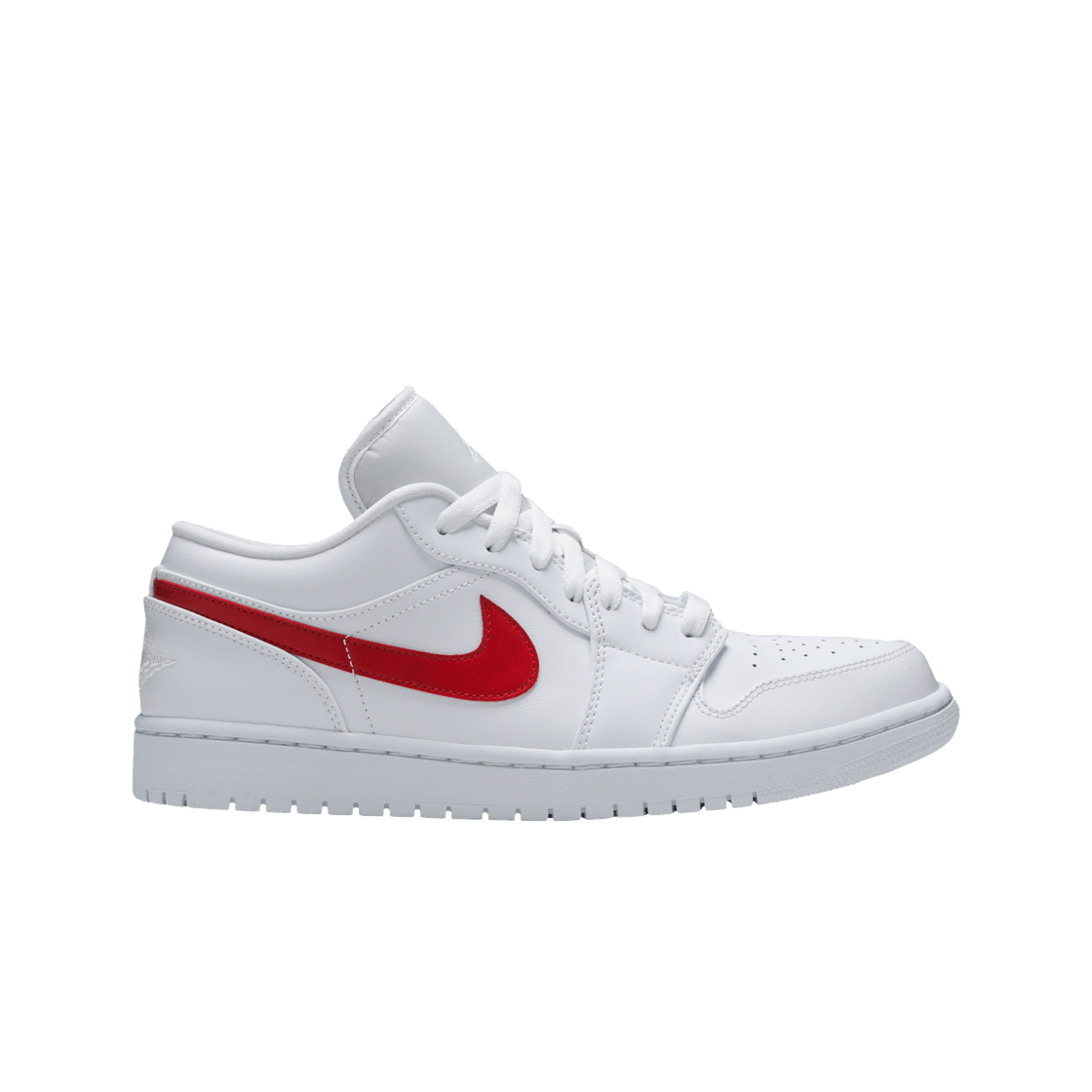 (W) 조던 1 로우 화이트 유니버시티 레드((W) Jordan 1 Low White University Red)
