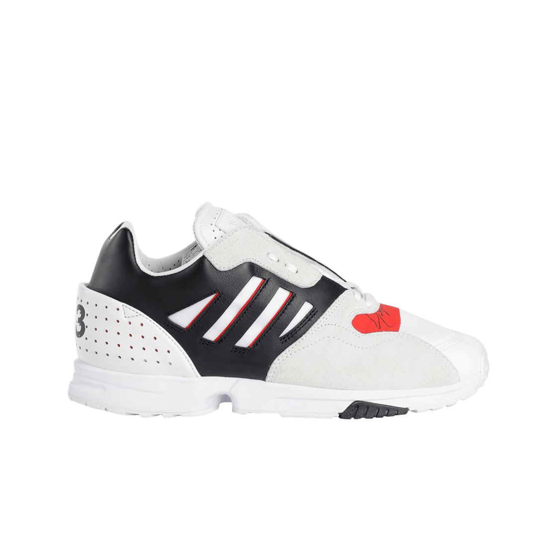 Y-3 ZX Run White Black Red