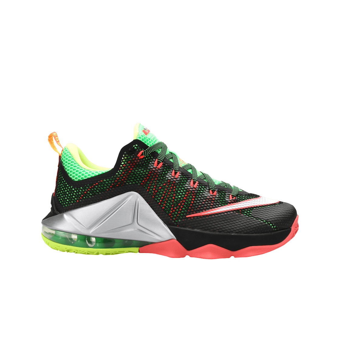 나이키 르브론 12 로우 블랙 그린 스트라이크(Nike LeBron 12 Low Black Green Strike) - 1