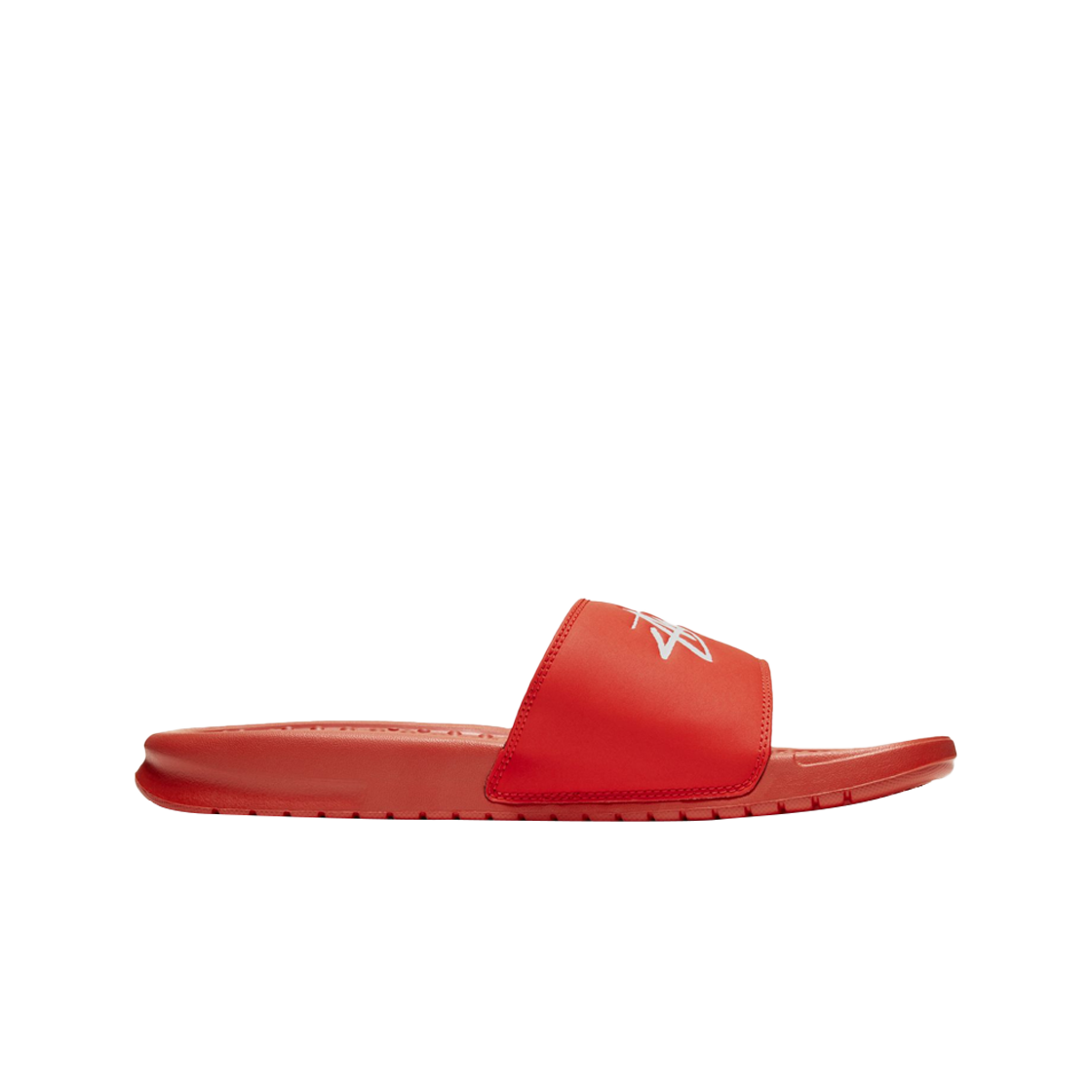 나이키 x 스투시 베나시 슬라이드 하바네로 레드(Nike x Stussy Benassi Slide Habanero Red)