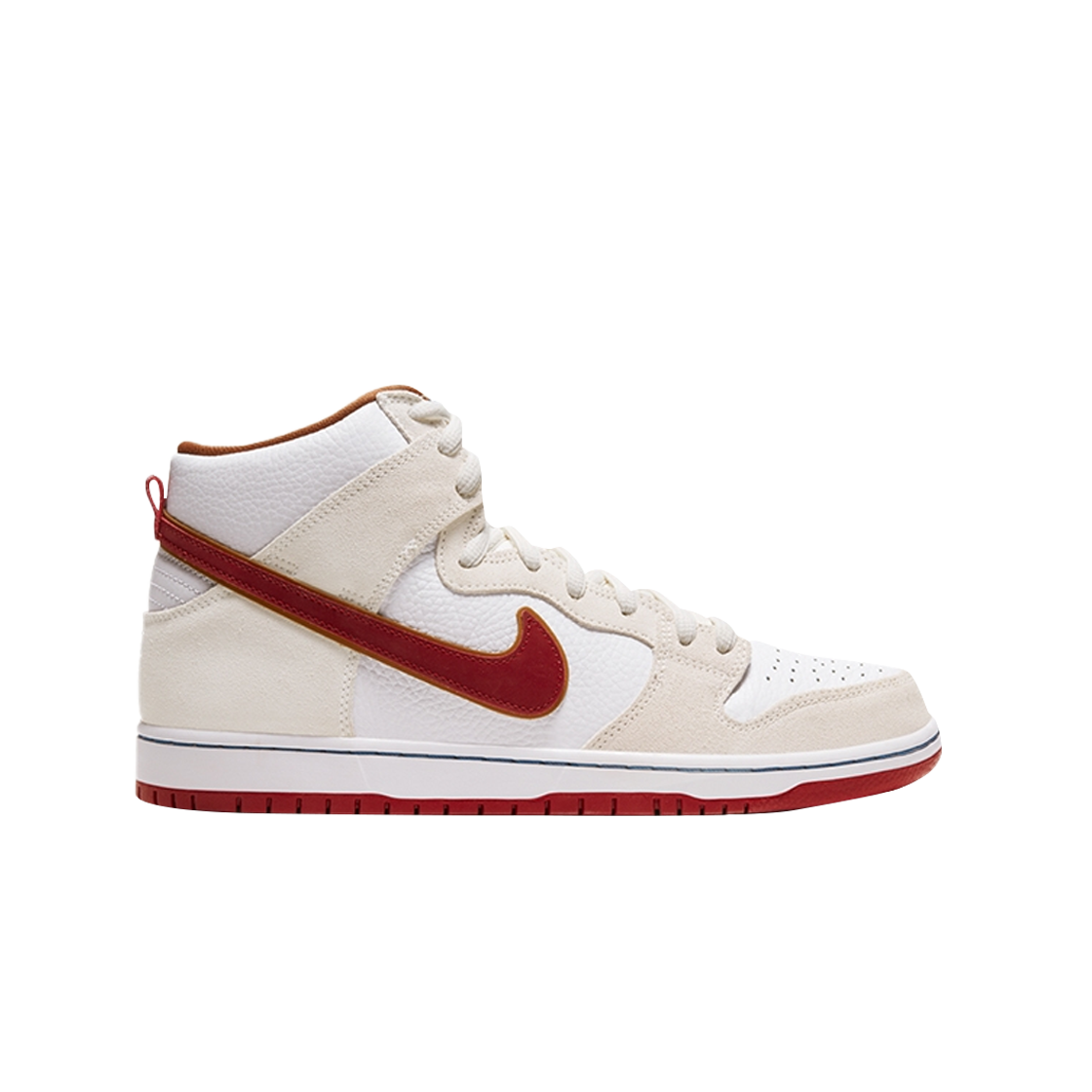 나이키 SB 덩크 하이 세일 브라이트 크림슨(Nike SB Dunk High Sail Bright Crimson)