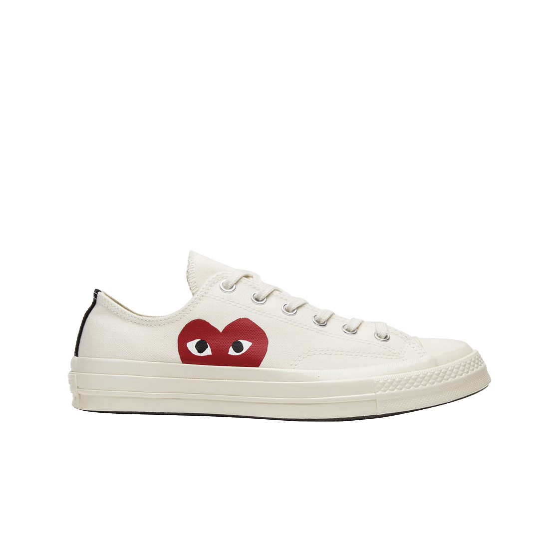 컨버스 x 플레이 꼼데가르송 척 70 로우 화이트(Converse x Play Comme des Garcons Chuck 70 Ox White)