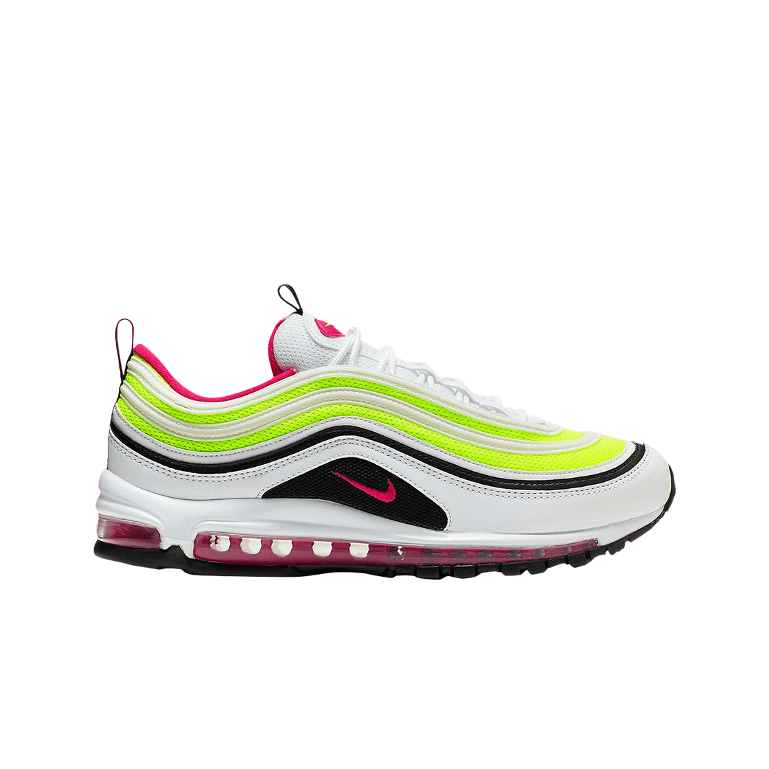 나이키 에어맥스 97 화이트 블랙 볼트 러쉬 핑크