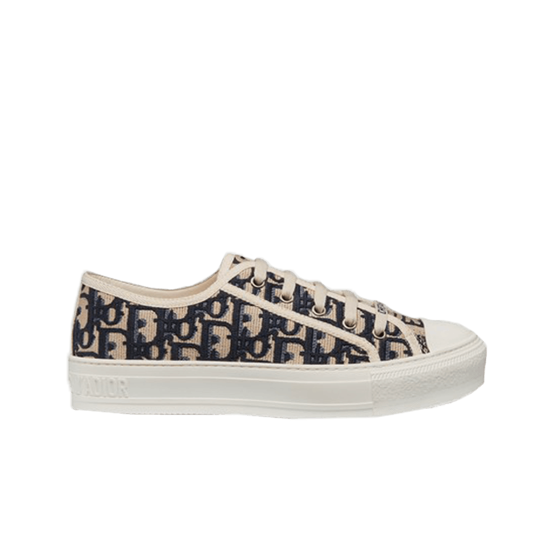 (W) 디올 워크앤디올 스니커즈 오블리크 자수 캔버스 블루((W) Dior Walk'N'Dior Sneakers Oblique Navy)