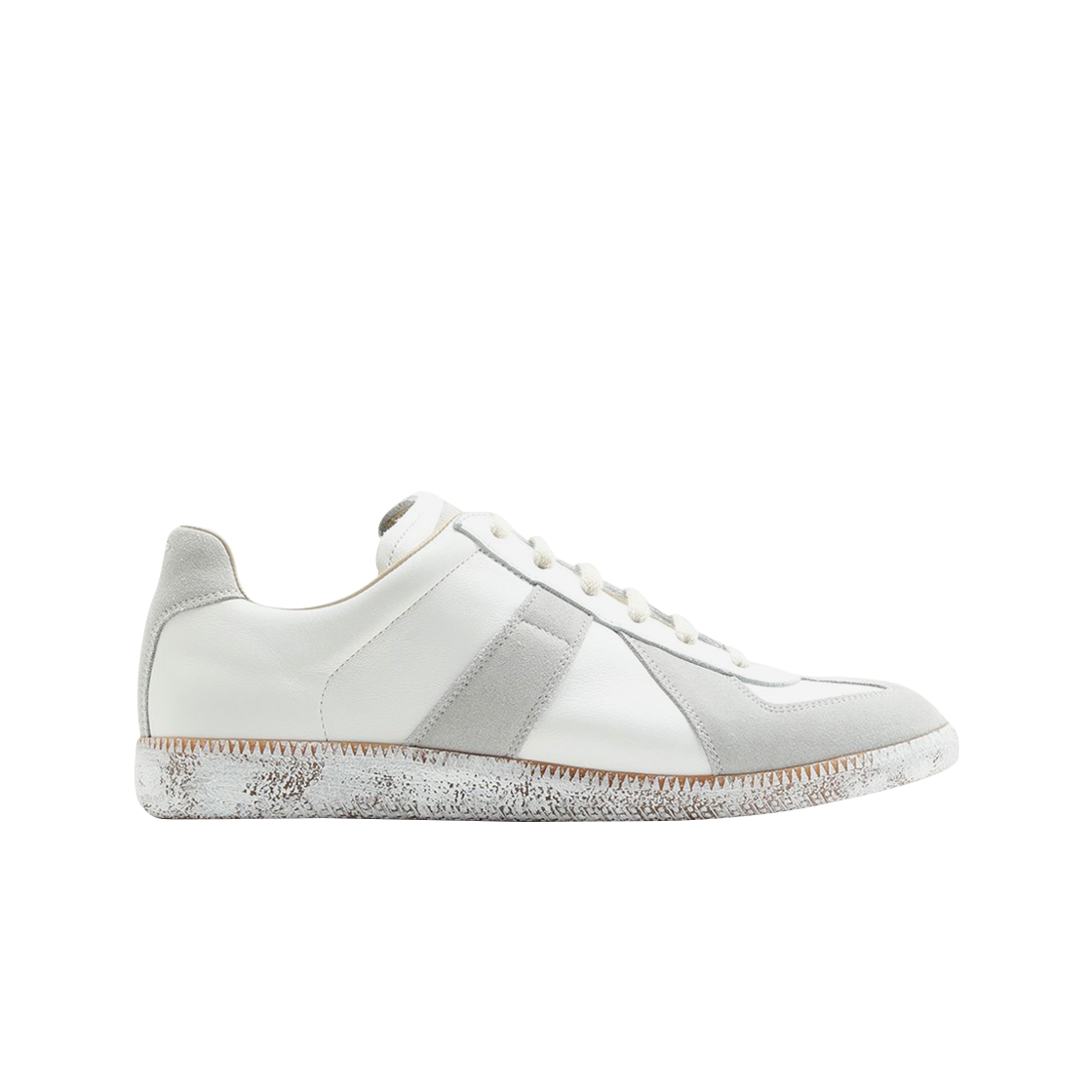 S37WS0562P3724H8339 Maison Margiela Replica Painted Sneakers White