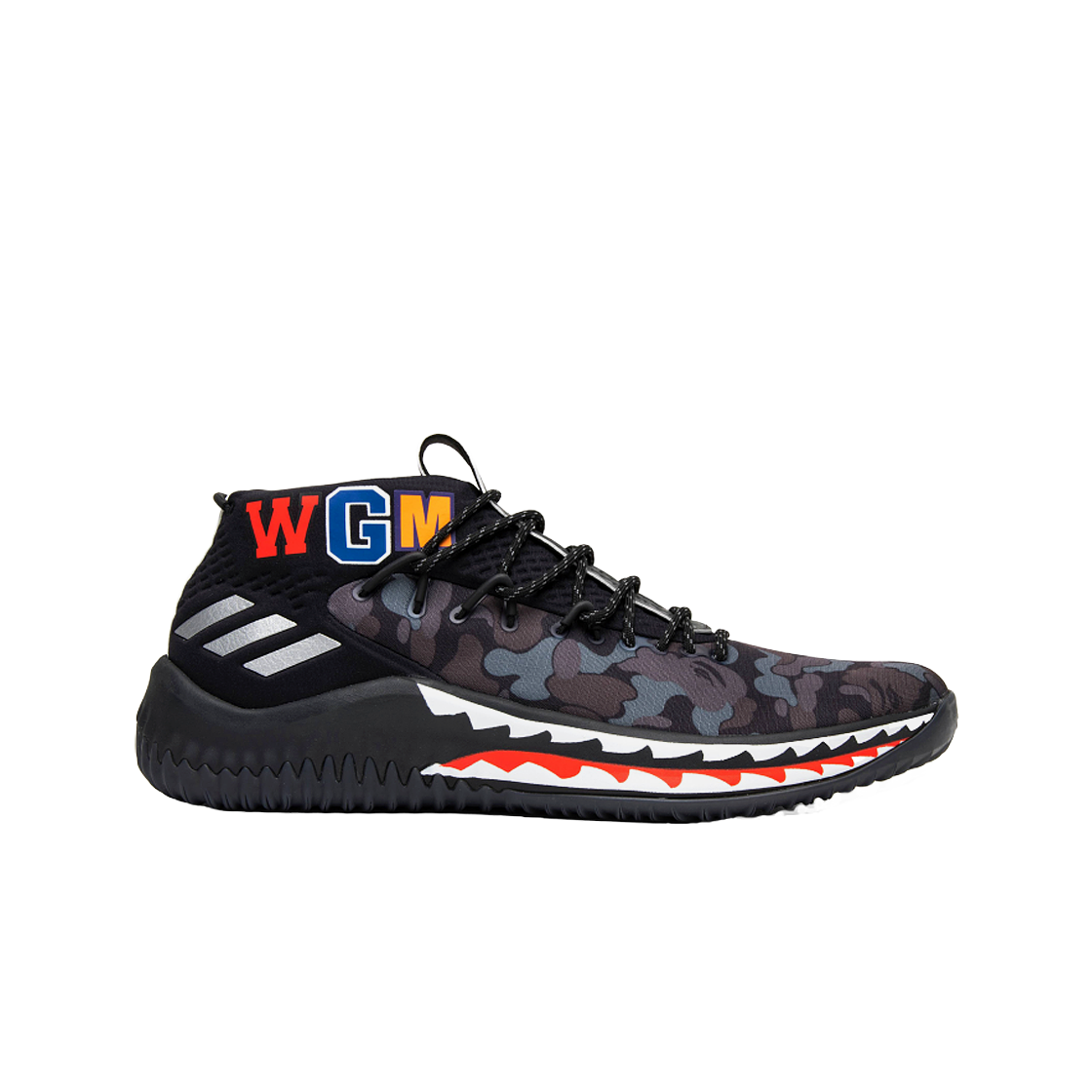 아디다스 x 베이프 데임 4 블랙 카모(Adidas x BAPE Dame 4 Black Camo)