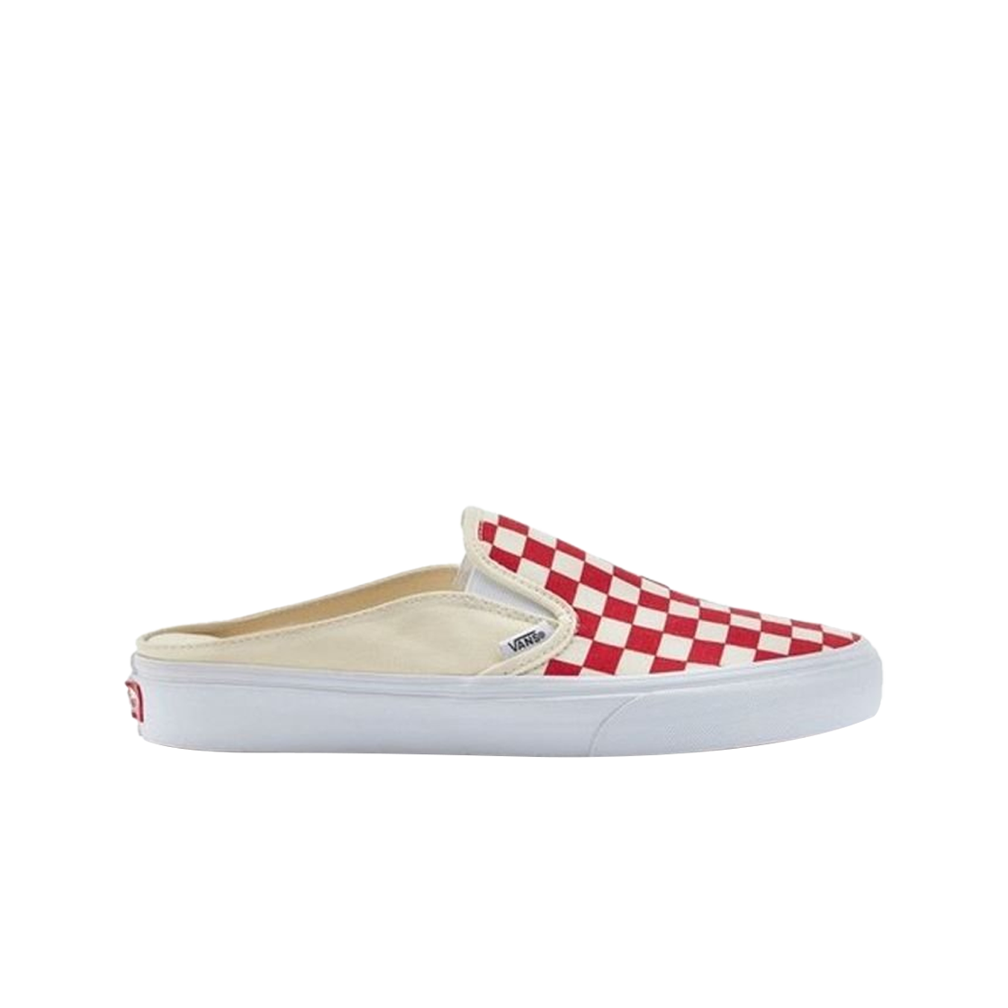 반스 클래식 슬립온 뮬 체커보드 레드 화이트(Vans Classic Slip-On Mule Checkerboard Red White)