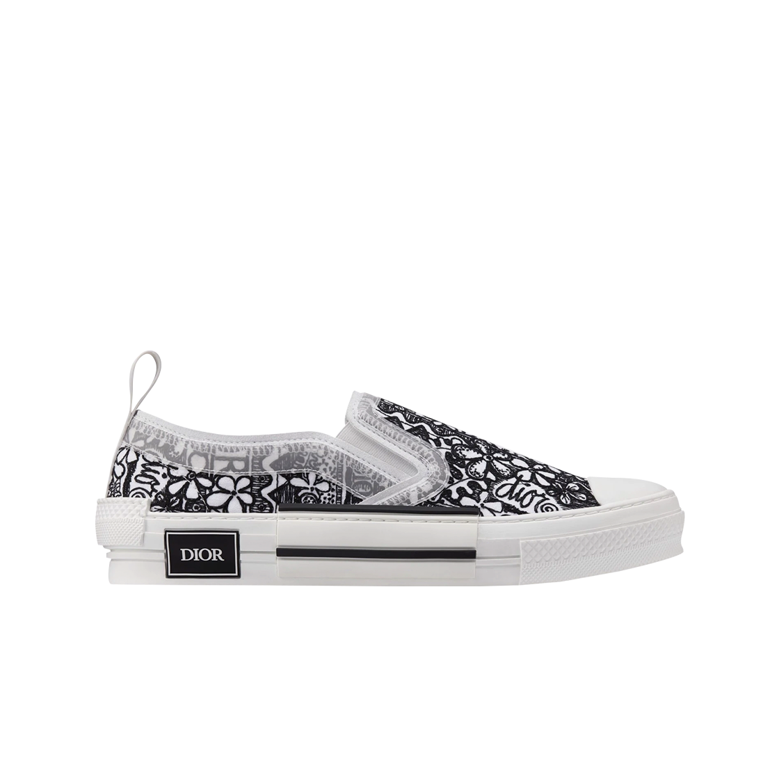 디올 x 숀 B23 슬립온 화이트 캔버스 (Dior x Shawn B23 Slip-On White Canvas) - 1