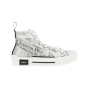 Dior x Daniel Arsham B23 High White Canvas Newsprint