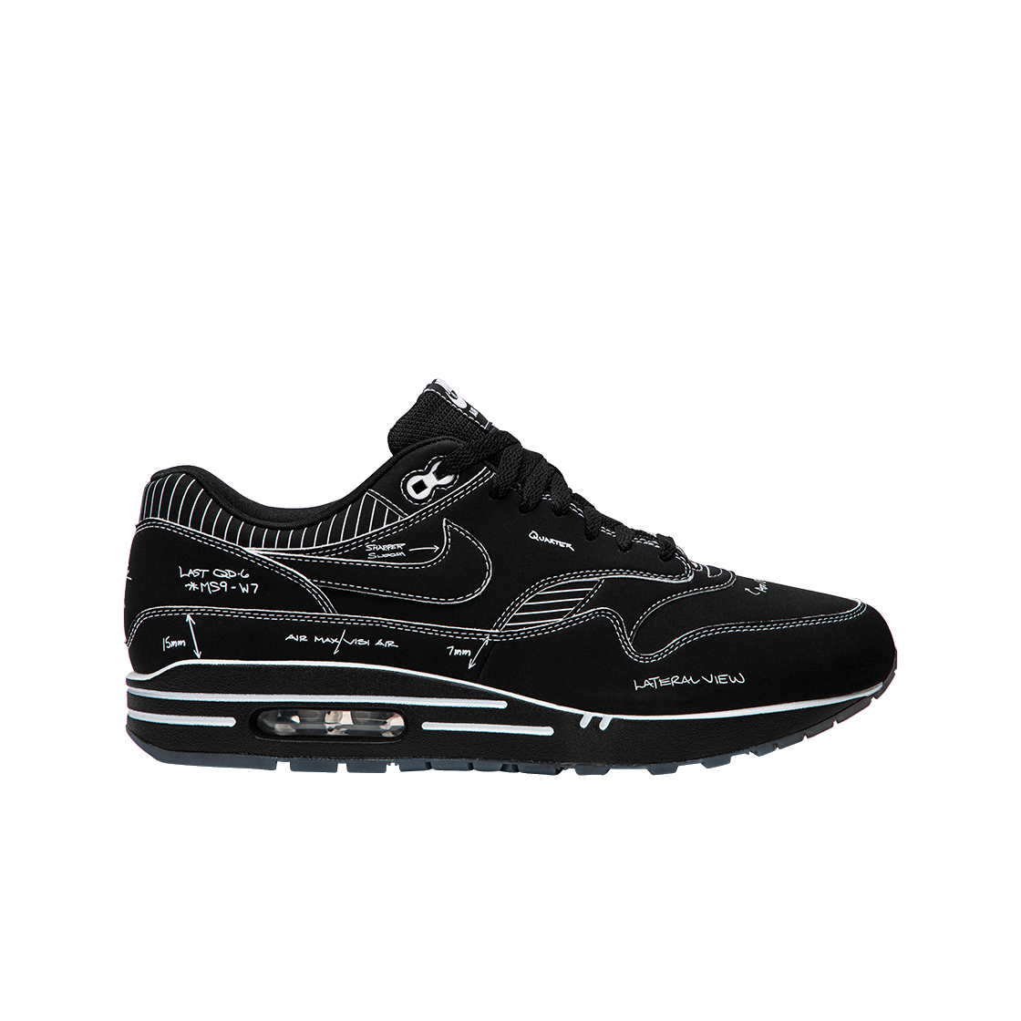 air max 1 sketch to shelf black