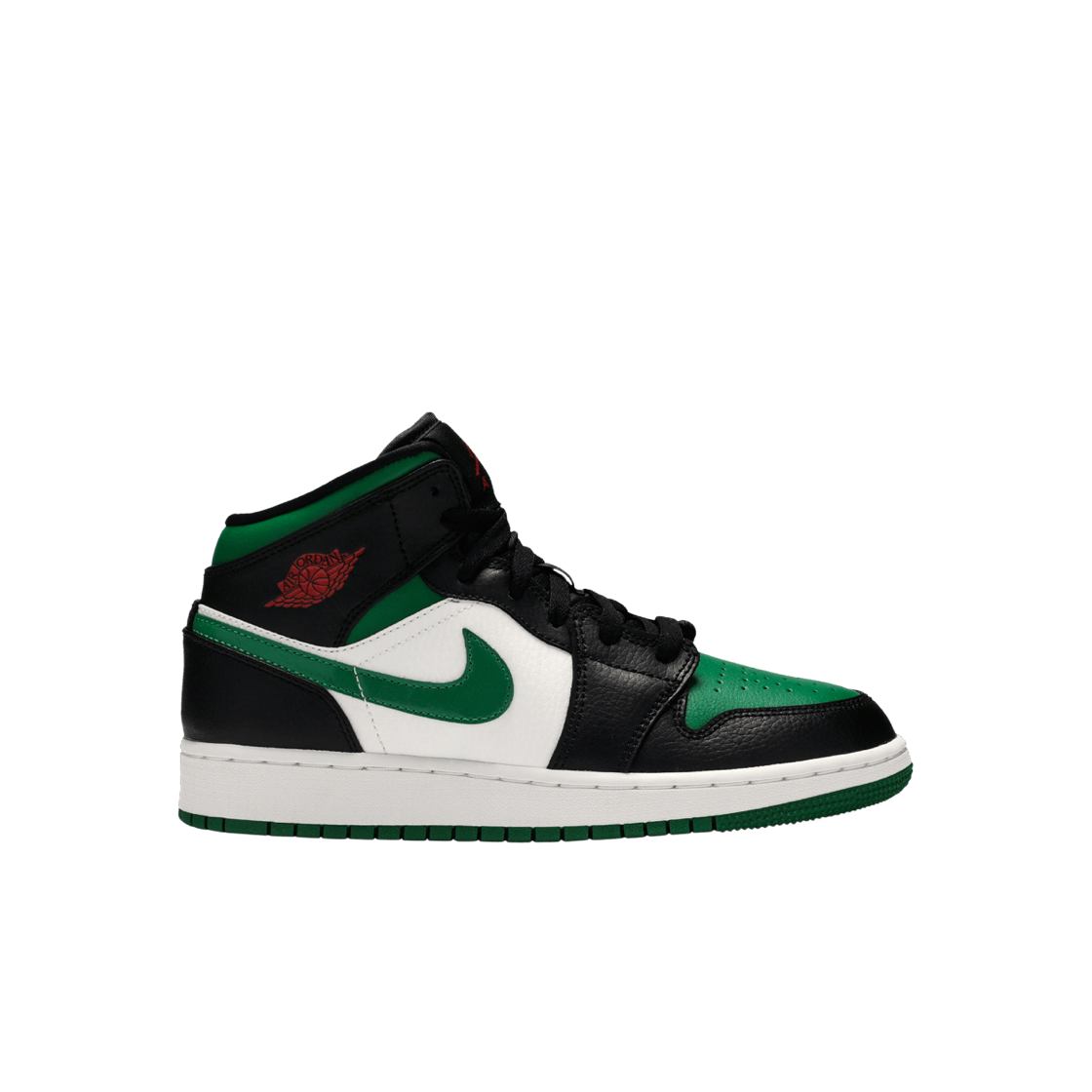 (GS) 조던 1 미드 블랙 파인 그린 ((GS) Jordan 1 Mid Black Pine Green)