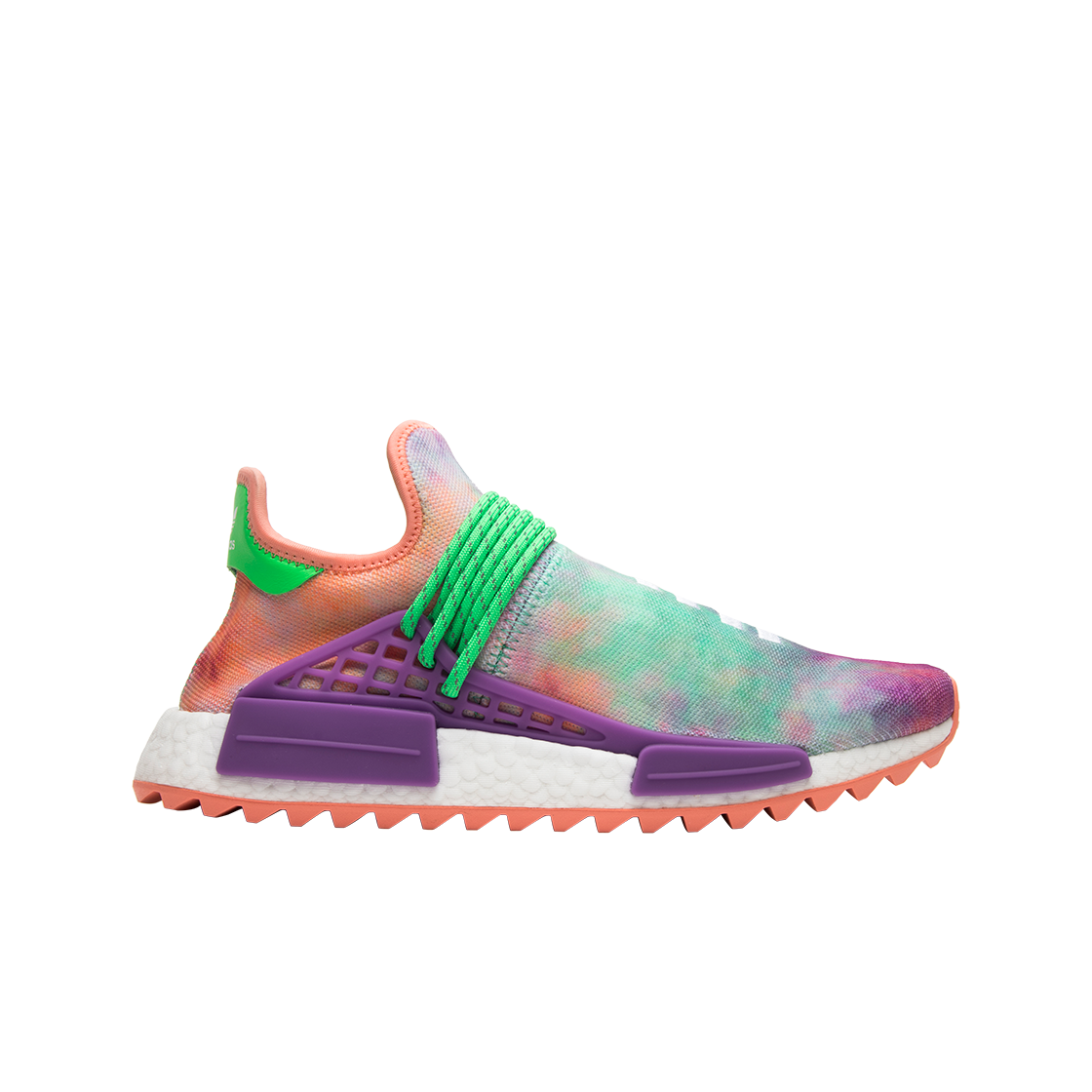 아디다스 x 퍼렐 윌리엄스 Hu NMD 홀리 페스티벌 초크 코랄(Adidas x Pharrell Williams Hu NMD Holi Festival Chalk Coral)