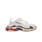 (W) Balenciaga Triple S White Black Red 2019