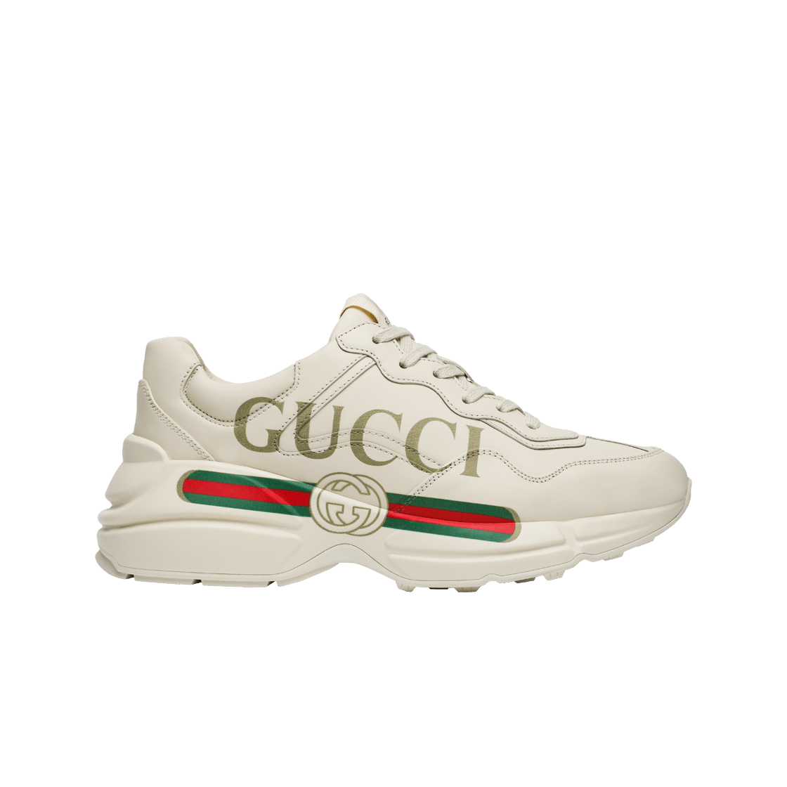 528892-DRW00-9522 (W) Gucci Rhyton Leather Sneakers Logo