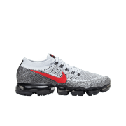 Nike Air VaporMax Flyknit Platinum Red Black