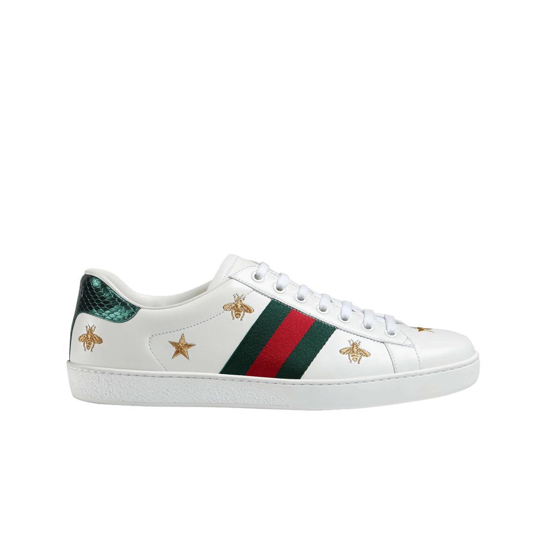 구찌 에이스 벌과 별 자수 스니커즈(Gucci Ace Bees & Stars Embroidered Sneakers) - 1