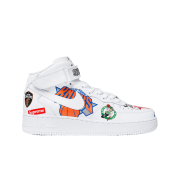 Nike x Supreme Air Force 1 Mid NBA White