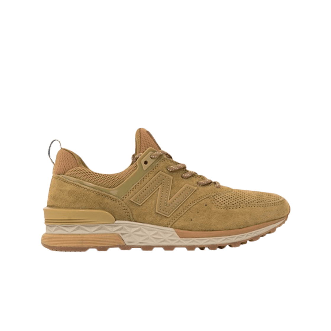 New Balance 574 Sport Suede Tan 상세 이미지 1