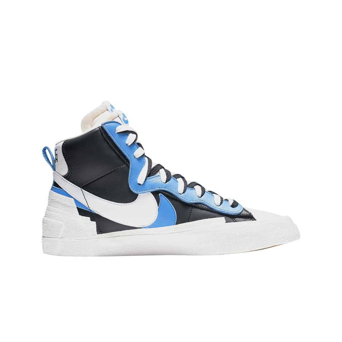 나이키 x 사카이 블레이저 미드 화이트 블랙 레전드 블루(Nike x Sacai Blazer Mid White Black Legend Blue)