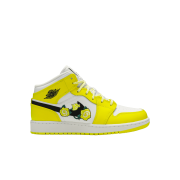 (GS) Jordan 1 Mid SE Rose Patch Dynamic Yellow