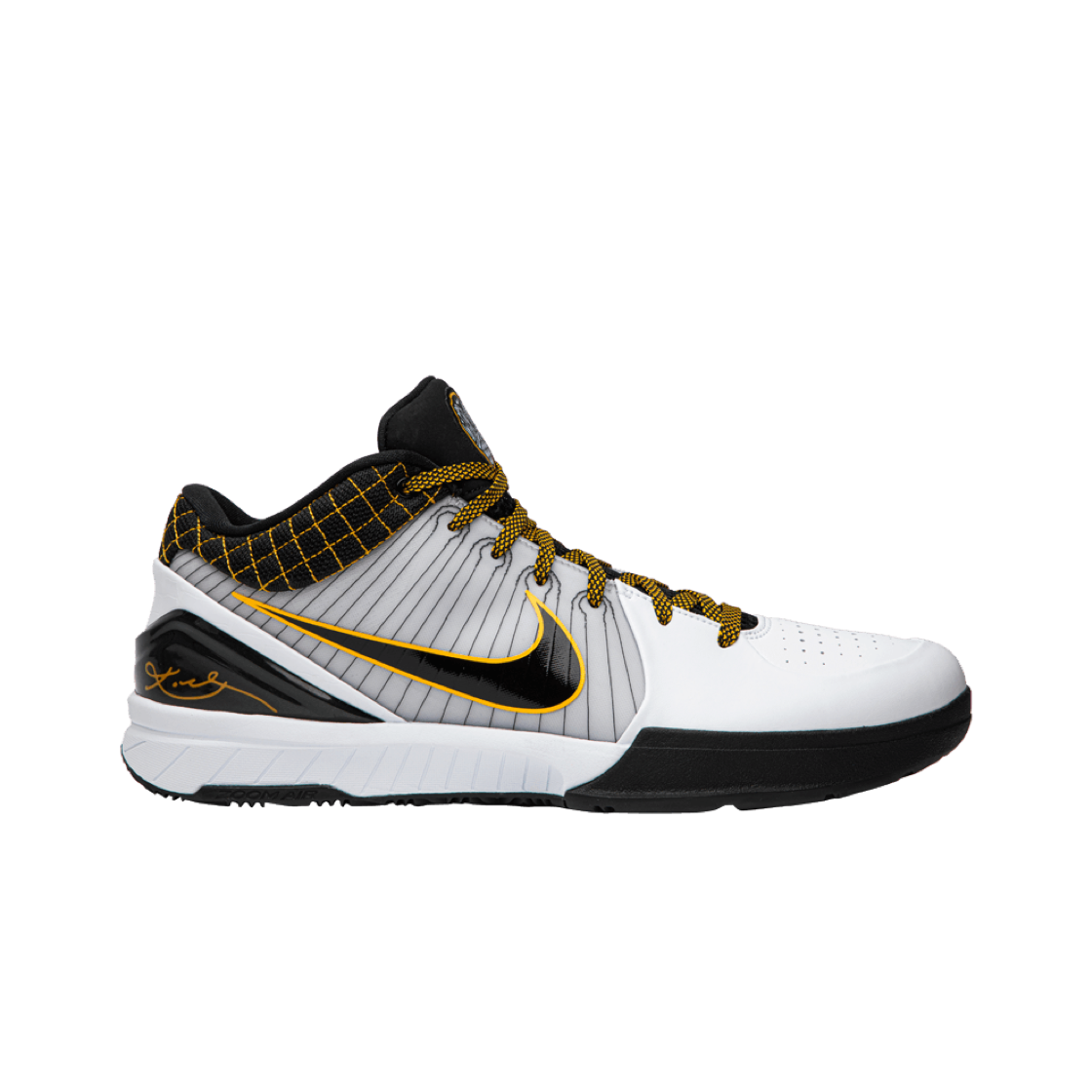 나이키 코비 4 프로트로 화이트 블랙 델 솔(Nike Kobe 4 Protro White Black Del Sol)