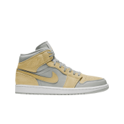 Jordan 1 Mid SE Grey Fog Lemon Wash