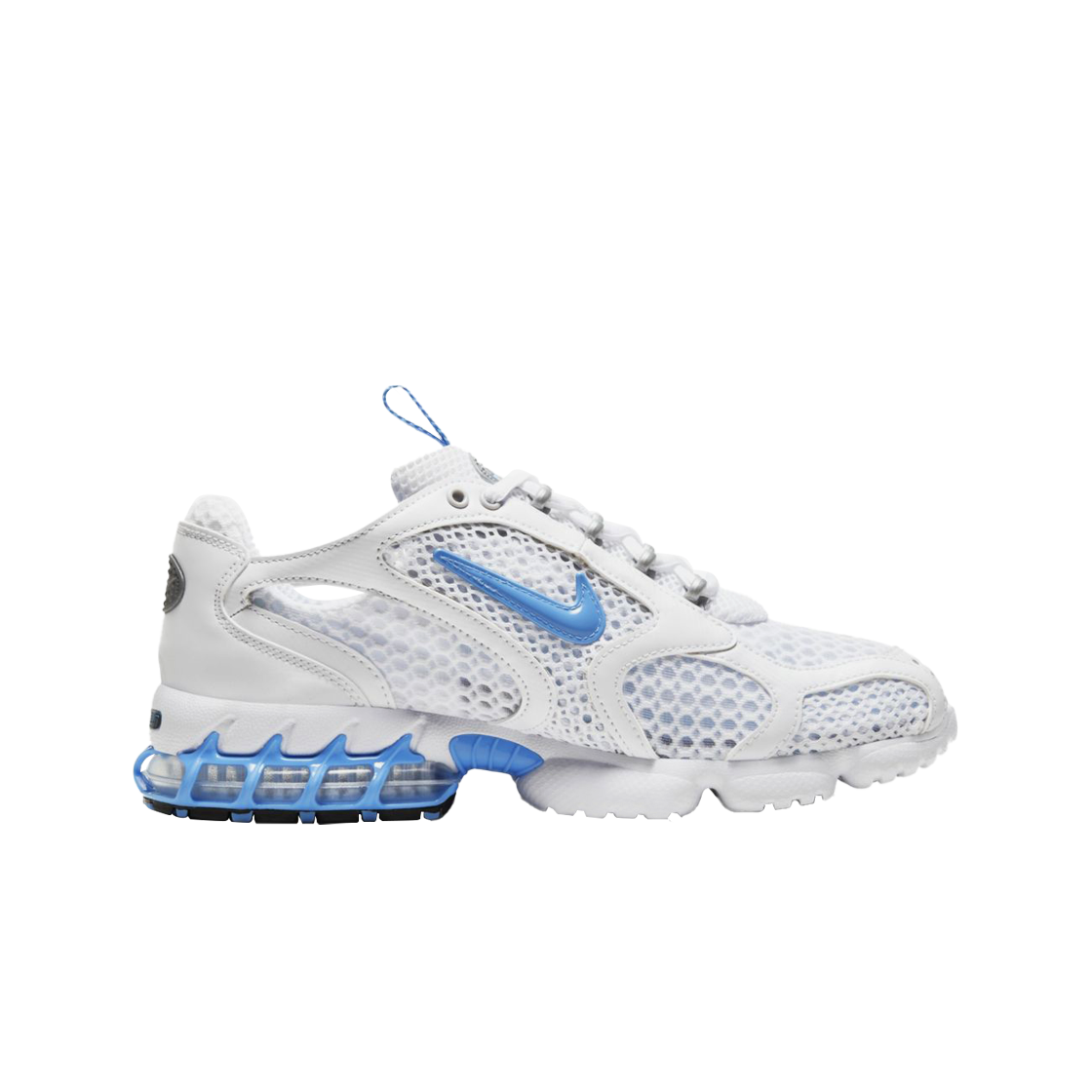 (W) 나이키 에어 줌 스피리돈 케이지 2 화이트 유니버시티 블루((W) Nike Air Zoom Spiridon Cage 2 White University Blue)
