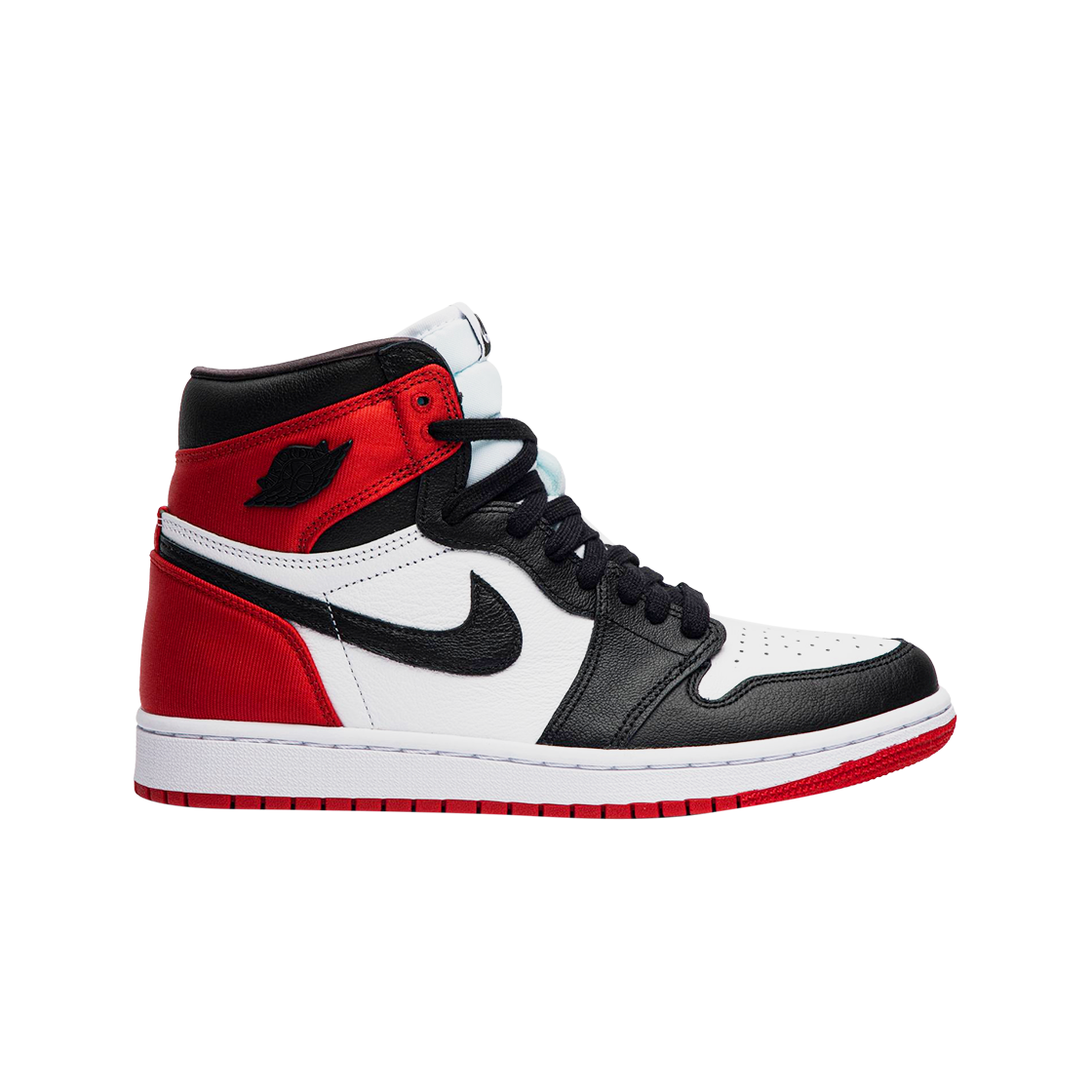 (W) 조던 1 레트로 하이 사틴 블랙토((W) Jordan 1 Retro High Satin Black Toe)