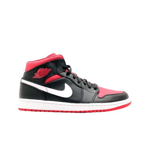 Jordan 1 Mid Black Gym Red White