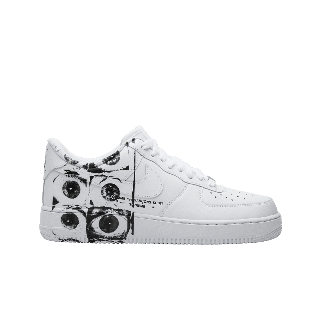 나이키 x 꼼데가르송 셔츠 x 슈프림 에어포스 1 로우 아이즈(Nike x Comme des Garcons Shirt x Supreme Air Force 1 Low Eyes)