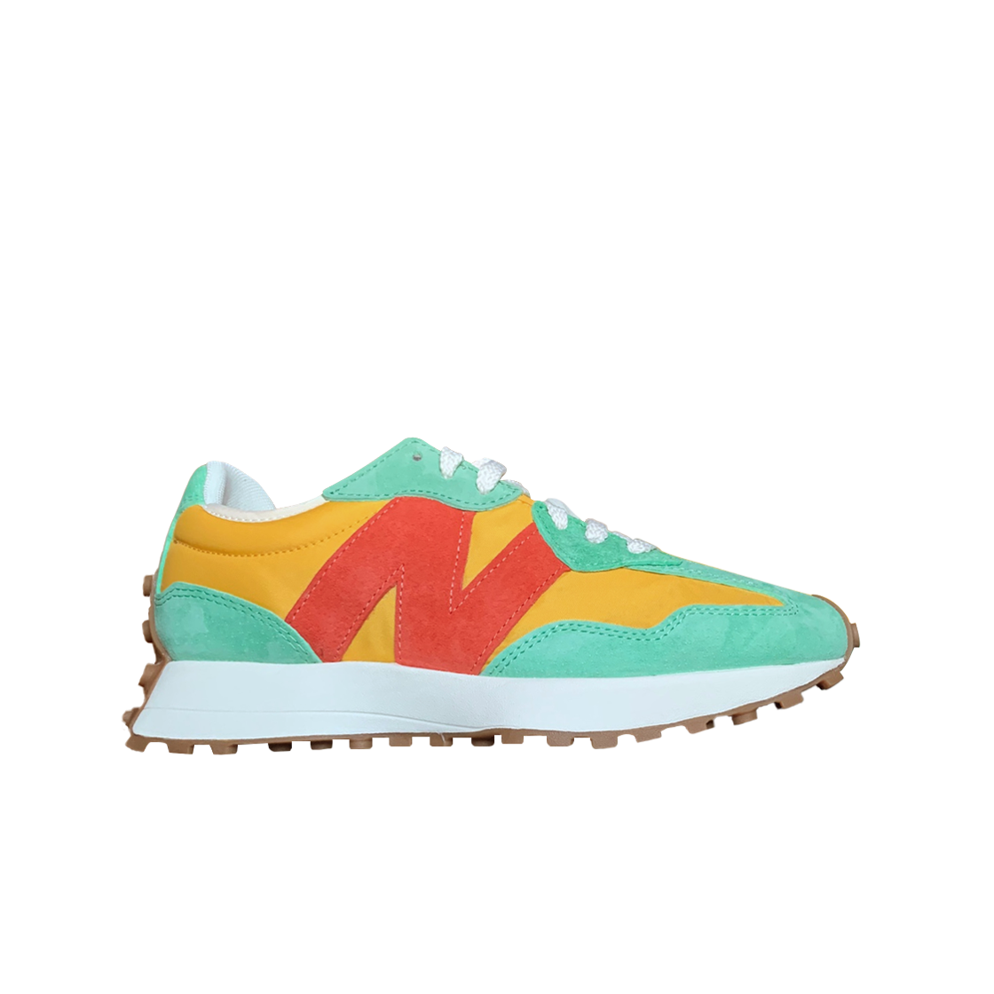 뉴발란스 x 사이즈? 327 옐로우 그린 오렌지(New Balance x Size? 327 Yellow Green Orange)