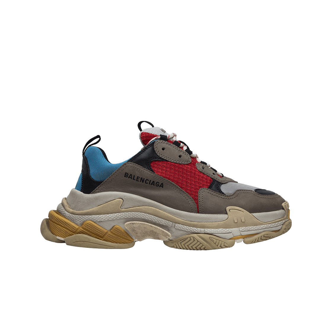 512175W09O24365/533883W09O24365 Balenciaga Triple S Grey Red Blue 2018 Reissue