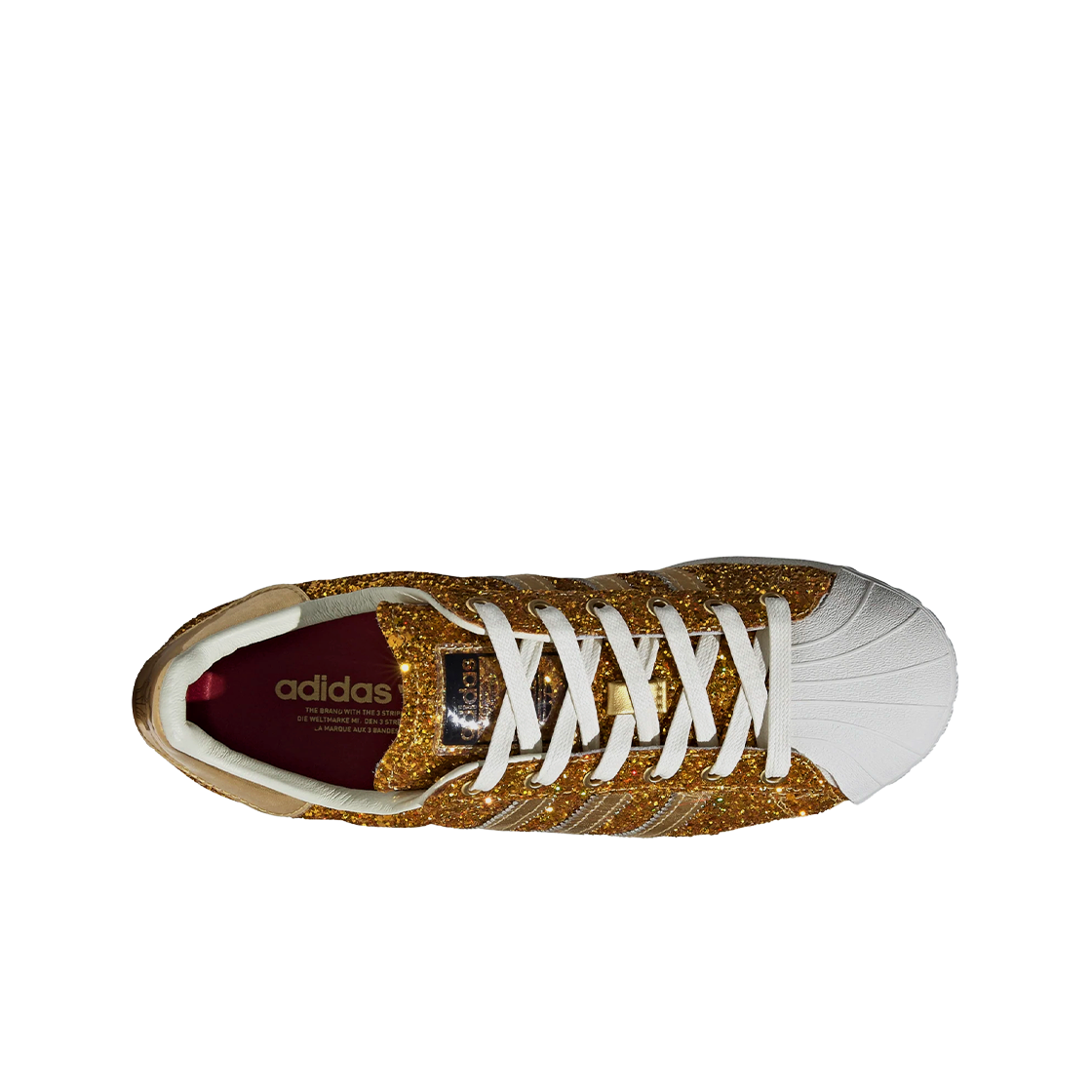 (W) 아디다스 슈퍼스타 스파클링 골드((W) Adidas Superstar Sparkling Gold) - 3