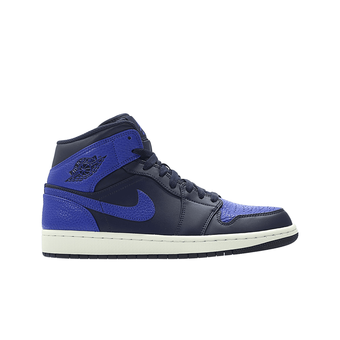 조던 1 미드 옵시디언 게임 로얄(Jordan 1 Mid Obsidian Game Royal)