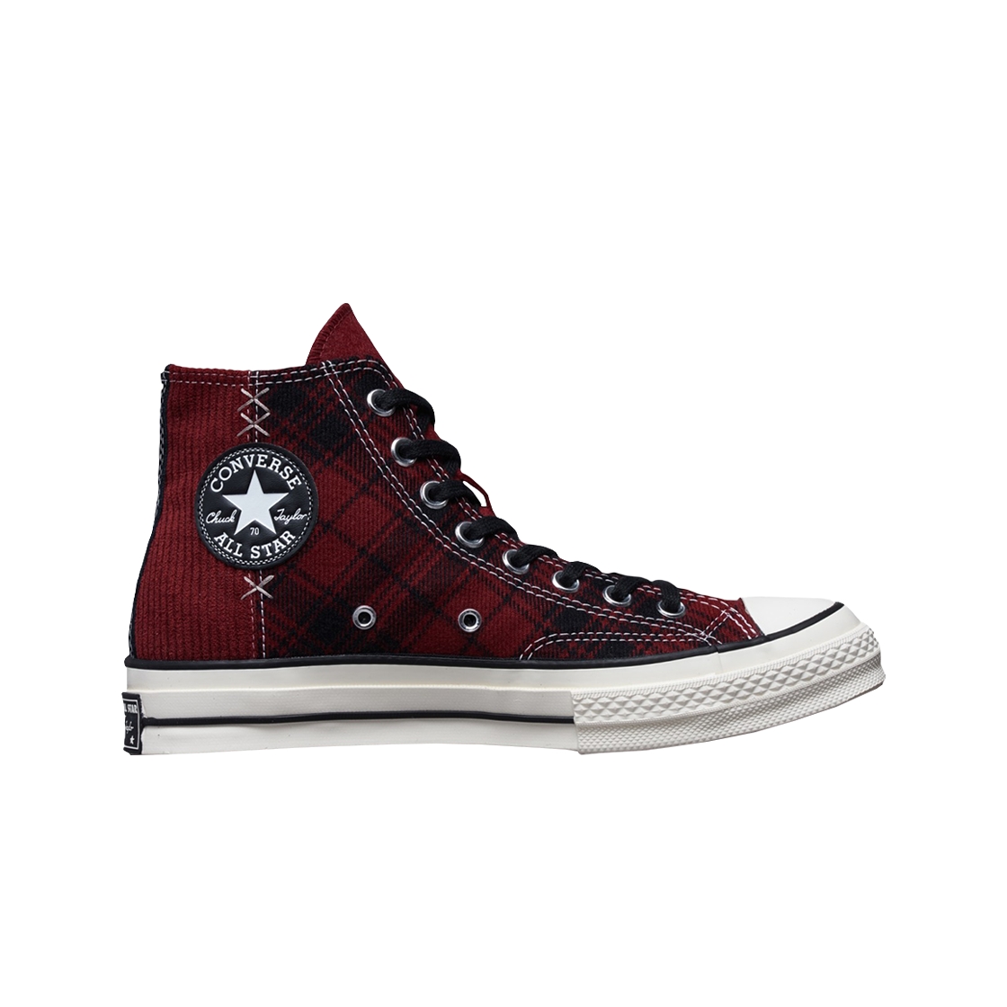 170617C Converse Chuck 70 High Engineered Plaid Team Red