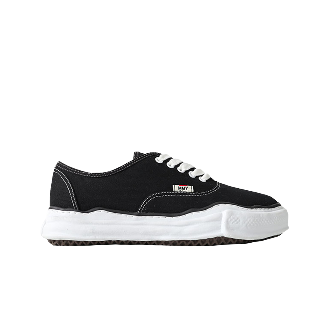 메종 미하라 야스히로 베이커 OG 솔 캔버스 로우 컷 스니커즈 블랙(Maison Mihara Yasuhiro Baker OG Sole Canvas Low Cut Sneakers Black)